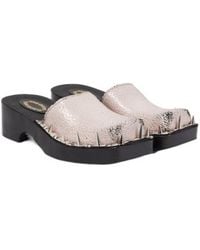 Acne Studios - Embellished Suede Clogs - Lyst