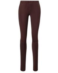 Stouls - Mid-Rise Suede Leggings - Lyst