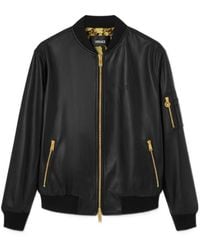 Versace - Zip-Up Bomber Jacket - Lyst