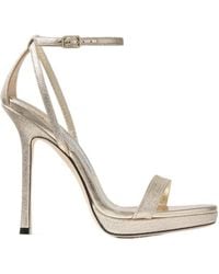 Jimmy Choo - Buckle Platform High-Heeled Sandals - Lyst