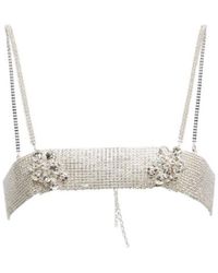 Magda Butrym - Bandeau Crystal Jewelry Top - Lyst