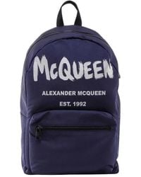 McQueen - Metropolitan Grafitti Logo Backpack - Lyst