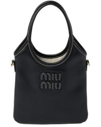 Miu Miu - Ivy Leather Handbag - Lyst