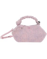 Ganni - Mini Bou Denim Tote Bag - Lyst