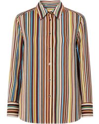 Paul Smith - Striped Button-Up Shirt - Lyst