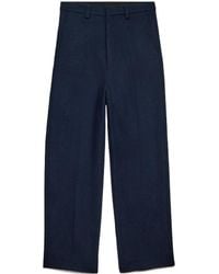 Ami Paris - Straight-Leg Pleat-Detailed Trousers - Lyst