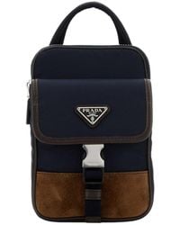 Prada - Re-Nylon And Leather Smartphone Case - Lyst