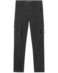 Stone Island - Compass Label Regular Fit Trousers - Lyst