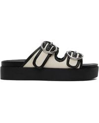 Rag & Bone - Geo Buckle Platform Slides - Lyst