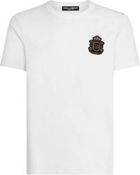 Dolce & Gabbana - Crest Logo Patch T-Shirt - Lyst
