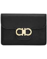 Ferragamo - Ferragamo Gancini Plaque Folded Wallet - Lyst