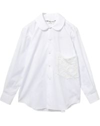 Comme des Garçons - Lace Pocket Shirt - Lyst