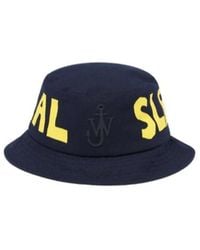 JW Anderson - Jw Anderson Real Sleep' Slogan Bucket Hat - Lyst