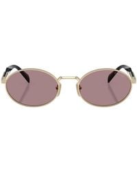 Prada - Eyewear Oval Frame Sunglasses - Lyst