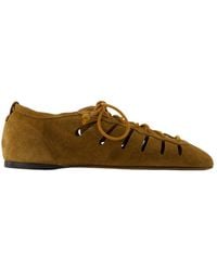 Isabel Marant - Leyza Lace-Up Ballet Flats - Lyst