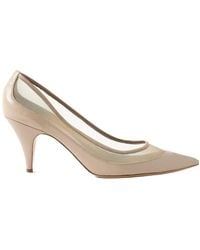 KHAITE - The River 75Mm Mesh-Panel Leather Pumps - Lyst