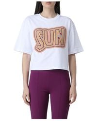 Sportmax - Crochet-Embroidered Cropped T-Shirt - Lyst
