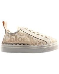Chloé - Chloé Lauren Lace-Up Sneakers - Lyst
