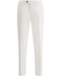 Brunello Cucinelli - Garment-Dyed Cotton Gabardine Trousers - Lyst