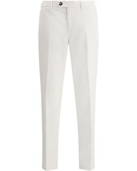 Brunello Cucinelli - Garment-Dyed Cotton Gabardine Trousers - Lyst