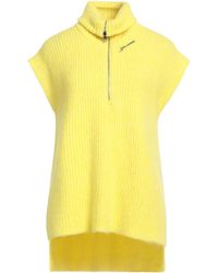 Ganni - Solid-Color Lightweight Knit Short-Sleeve Top - Lyst