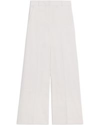 Theory - High-Waist Wide-Leg Pants - Lyst