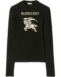 Burberry - Wool-Silk Ekd Sweater - Lyst