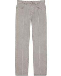 Givenchy - Folded Effect Straight-Leg Jeans - Lyst
