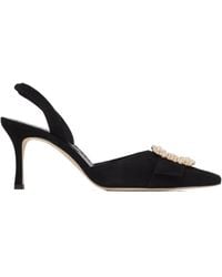 Manolo Blahnik - Pointed High Heel Sandals - Lyst
