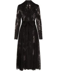Dolce & Gabbana - Lace Tulle Coat - Lyst