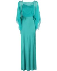 Alberta Ferretti - Layered Belted Dress - Lyst