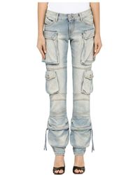 The Attico - The Essie Low-Rise Cargo Jeans - Lyst