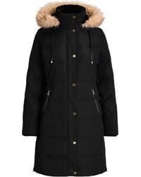 Ralph Lauren - Hooded Midlength Down Coat - Lyst