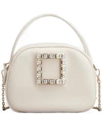Roger Vivier - Viv' Ladybug Strass Buckle Mini Bag - Lyst
