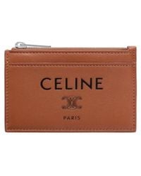Celine - Zipped Card Holder - Lyst
