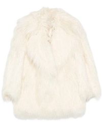 Frankie Shop - Liza Short Faux Fur Coat - Lyst