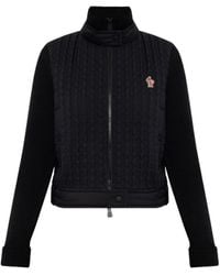 Moncler - Grenoble High Neck Quilted Cardigan - Lyst