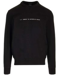 C.P. Company - Graphic Printed Crewneck Sweatshirt - Lyst