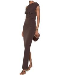 P.A.R.O.S.H. - One-Shoulder Draped Maxi Dress - Lyst