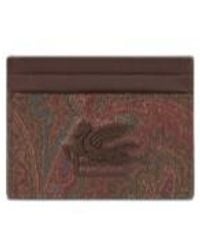 Etro - Paisley Jacquard Card Holder - Lyst