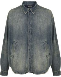 Balenciaga - Stylish And Minimalist Denim Jacket - Lyst