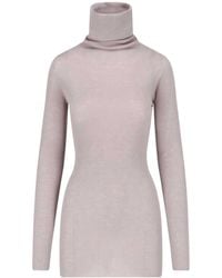 Rick Owens - High-Neck Long-Sleeved Knitwear - Lyst