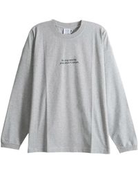 Vetements - Slogan-Print Long-Sleeve T-Shirt - Lyst