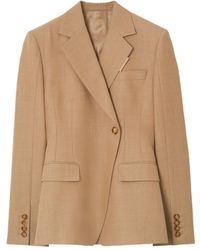 Burberry - Single-Breasted Tailored Jacket - Lyst