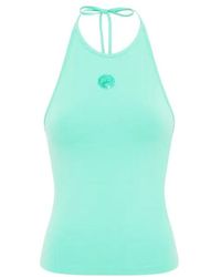Marine Serre - Halter-Neck Top - Lyst