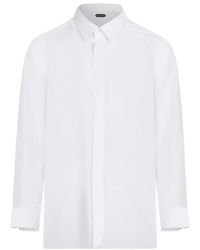 Tom Ford - Silk Concealed-Placket Shirt - Lyst