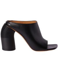 Off-White c/o Virgil Abloh - Open-Toe Leather Mules - Lyst