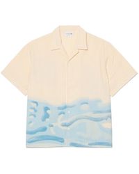 Lacoste - Crocodile Print Short Sleeve Shirt - Lyst
