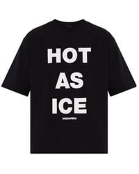 DSquared² - Slogan-Print Loose-Fit T-Shirt - Lyst