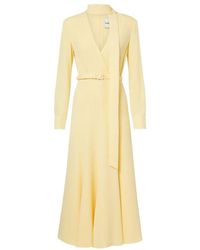 Roland Mouret - Belted Cady Midi Dress - Lyst